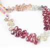 Multi Sapphire Smooth Pear Drop Beads Strand Length 8.5 Inches and Size 7mm to 10mm approx.